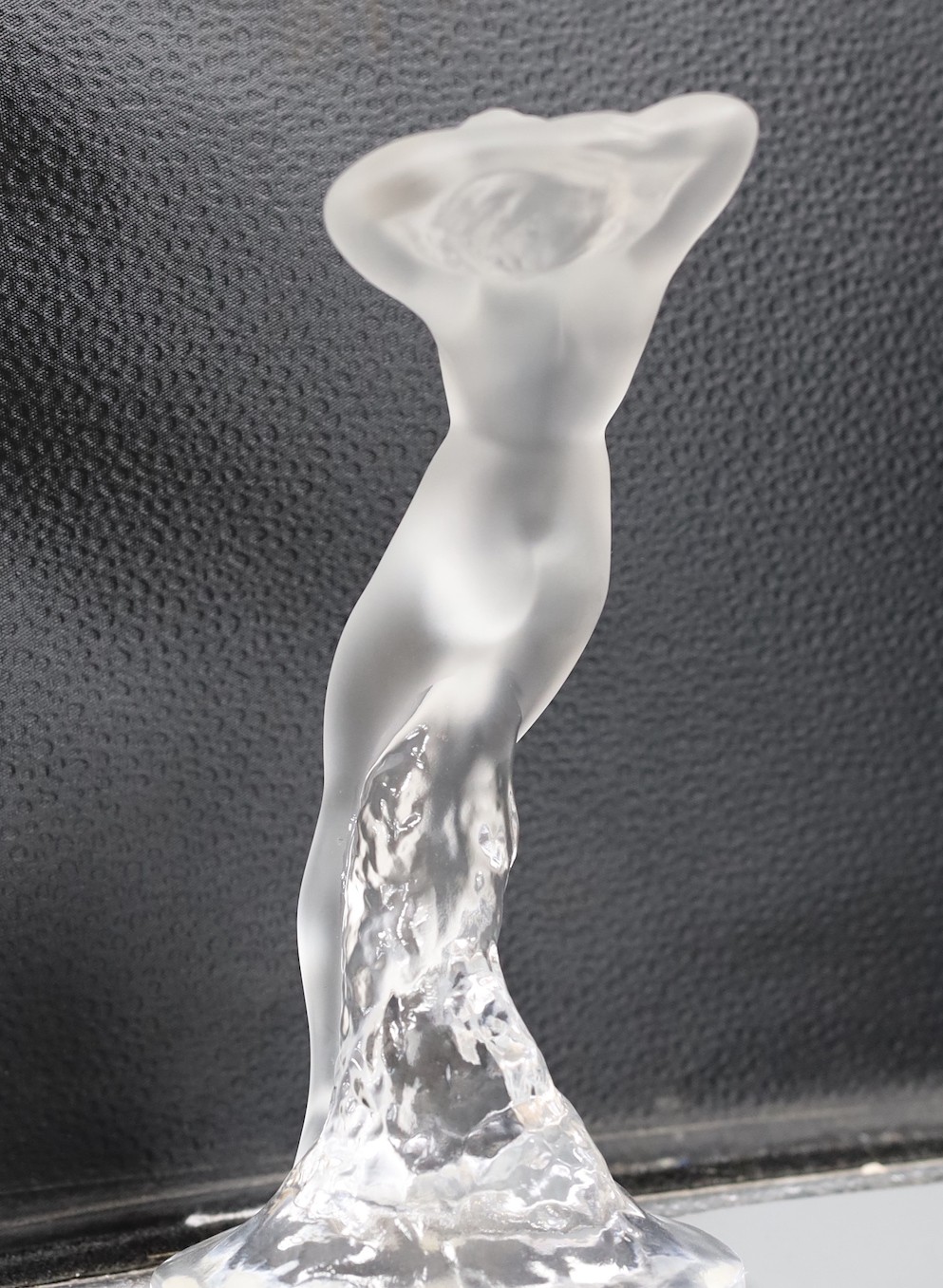 A Lalique glass nude female model 24cm